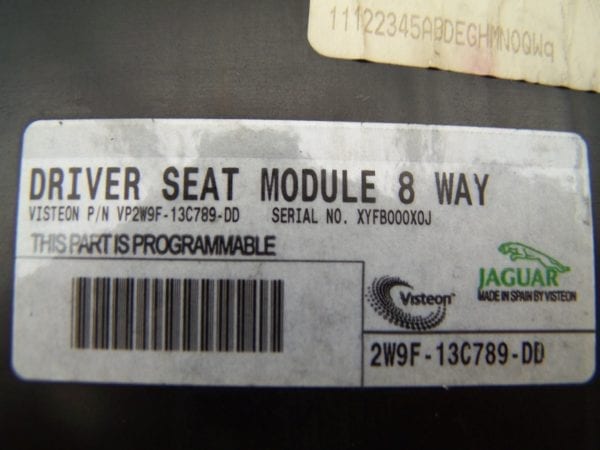Jaguar S-Type Drivers Seat module (2002-2004) P/N  2W9F-13C789-DD